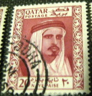 Qatar 1961 Shaikh Ahmad Bin Ali Al Thani 20np - Used - Qatar