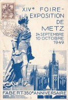 C01-031 - France CEP - Carte Entier Postal N° 989 Du 2-10-1949 - COB  - Cachet De Metz - Série  - Attention Pliure - Verzamelingen En Reeksen: PAP