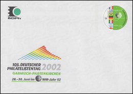 USo 37Y Philatelistentag 2002 Und Fußballweltmeister, Postfrisch - Buste - Nuovi