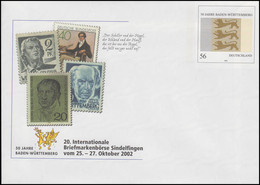 USo 43 Sindelfingen 2002 Und 50 Jahre Baden-Württemberg, Postfrisch - Covers - Mint