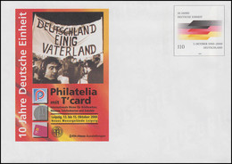 USo 16 PHILATELIA Leipzig - 10 Jahre Deutsche Einheit 2000, Postfrisch - Enveloppes - Neuves