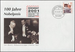 U 9 SÜDWEST 2001 & Nobelpreis Carl Bosch Chemie, VS-O Frankfurt 13.6.01 - Covers - Mint