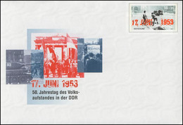 USo 59 Volksaufstand DDR 17. Juni 1953, ** - Briefomslagen - Ongebruikt