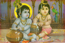 CARTE POSTALE Non Circulee INDE BOMBAY Krishna - Inde