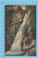 US New Hampshire ( White Mountains Glen Ellis Falls At Pinkham Notch,  CPSM    Linen Postcard ) Recto/Verso - White Mountains