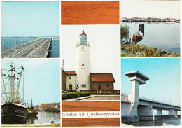 Groeten Uit IJsselmeerpolders - VUURTOREN URK - De Ketelbrug - Boten/Schepen   - Flevoland/Nederland - Phare/Leuchtturm - Urk