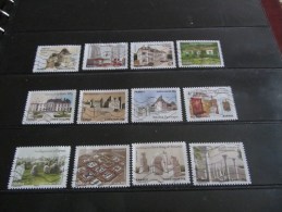 Série Timbres Oblitérérés Adhésifs 2013 (Le Patrimoine De France) - Adhesive Stamps