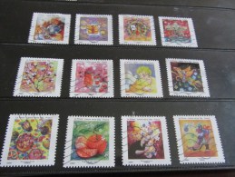 Série De Timbres Oblitéré Adhésif 2013 (les Petits Bonheurs) - Adhesive Stamps