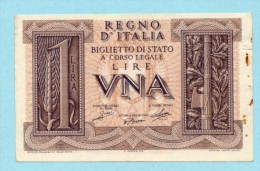 UNA LIRA / 1 LIRA - IMPERO (MB) - Regno D'Italia – 1 Lira