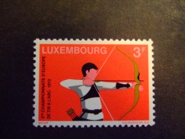 LUXEMBOURG 1972    MICHEL 848  ARCHERY  EU CHAMPIONSHIP  MNH ** (IS42-NVT) - Bogenschiessen