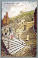 Church Steps - Whitby, North Yorkshire, England UK Great Britain - The Photocrom Co Ltd  C1910-20 - Whitby