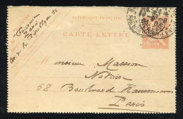 FRANCE Y&T 125-CL1  OBL Entier Carte-Lettre - Type Mouchon - Letter Cards