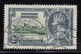Northern Rhodesia Used Scott #19 2p Windsor Castle - 1935 Silver Jubilee - Rodesia Del Norte (...-1963)