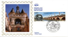 FRANCE. N°3661 De 2004 Sur Enveloppe 1er Jour. Tramway/Pont. - Tram