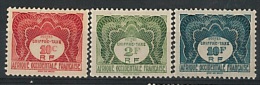 FRANCE  COLONIES AEF   TAXE  1 - 5 -9  NEUFS  *     TB - Unused Stamps