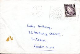 IRLANDE. N°194 De 1967 Sur Enveloppe Ayant Circulé. Glaive De Lumière. - Storia Postale