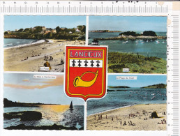 LANCIEUX   -       4    Vues   :   La Plage -  L Islet  -  La Baie à Contre Jour -   La Plage De  L  Islet - Blason - Lancieux