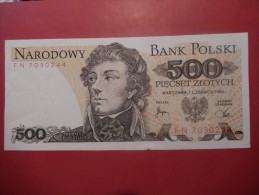 500 ZLOTYCH 1982 POLONIA NARODOWY BANK POLSKI - Pologne