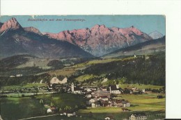 SALZ28   --   BISCHOFSHOFEN MIT DEM TENNENGEBIRGE  --  WRITEN 1919   ---  2 X SCAN - Bischofshofen