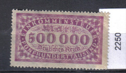 DR Steuermarke 500.000 Mark - Other & Unclassified