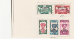GABON  -N° 116 A à N° 120 -NEUF X  - Sauf N° 117 Et 119 Obliterés -  ANNEE 1928-31 - COTE: 28,40 € - Unused Stamps