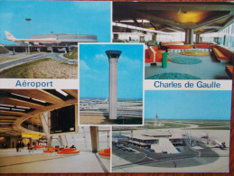 95 - ROISSY En FRANCE - Aéroport Charles De Gaulle (Tour De Controle - Aérogare...) Multivues - Roissy En France