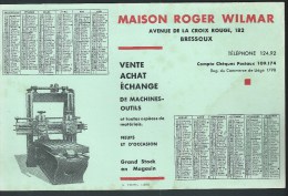 Buvard - Calendrier 1932. Maison R. Wilmar. Av. De La Croix Rouge Bressoux-Liège. Machine-Outils. - M