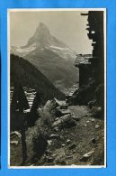 Mans827, Zermatt, Cervin , Matterhorn, Chalet, Mazot, Circulée 1919 - VS Valais