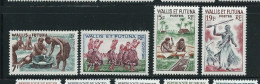 Lot De 4 Timbres (état: Xx)  Vies Des Peuplades - Ungebraucht