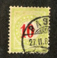 4717  Swiss 1884    (o)  Scott #J24a  Cat. $16. -Offers Welcome!- - Taxe