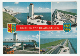 NEDERLAND VEDUTE  GROETEN VAN AFSLUITDIJK F/G NON VIAGGIATA - Den Oever (& Afsluitdijk)