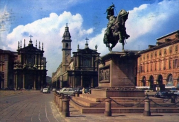 Torino - Piazza S.carlo - 1006 - Formato Grande Viaggiata Mancante Di Affrancatura - Places & Squares