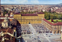 Torino - Scorcio Panoramico E Palazzo Reale - Formato Grande Viaggiata - Panoramic Views