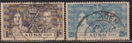 Aden Used 1937, 2v Coronation, (sample Image) - Aden (1854-1963)