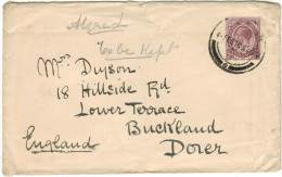 South Africa - Sud Africa - SUID AFRIKA - 1916 - 2d - Viaggiata Per Buckland, England - Briefe U. Dokumente