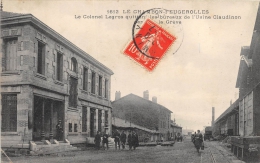 LOIRE  42  LE CHAMBON FEUGEROLLES GREVE  COLONEL QUITTANT LES BUREAUX DE L'USINE CLAUDINON - Le Chambon Feugerolles