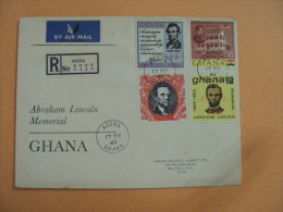 FDC Ghana 1977 : CENTENARY OF THE DEATH OF ABRAHAM LINCOLN - Ghana (1957-...)