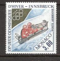 MONACO  Poste Aérienne ,1964, Jeux Olympiques D'Hiver INNSBRUCK; Bobsleigh, Yvert N° 83, Neuf ** / MNH, TB - Winter 1964: Innsbruck