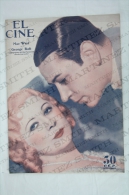 1934 Movie/ Cinema Actors Magazine - Mae West, George Raft, Carole Lombard, Clark Gable, Paulette Dubot, Jean Harlow... - Revistas