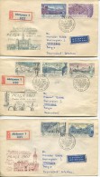SET Recommended Covers From Jàchymov To Merelbeke 1962 - Belgium - VERY NICE - See Scan - Brieven En Documenten