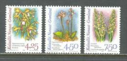 1996 GREENLAND ARCTIC ORCHIDS MICHEL: 284-286 MNH ** - Ungebraucht