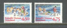 1997 GREENLAND CHRISTMAS PHOSPHOR MICHEL: 313y-314y MNH ** - Nuevos