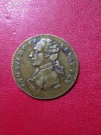 JETON DE LOUIS X VI "OMNIBVS NON SIBI." CURIOSITE:(COIN BOUCHE AU REVERS) - Monarquía / Nobleza