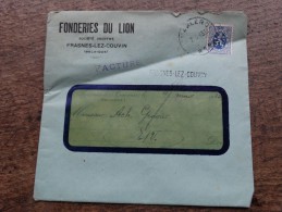 Griffe De Frasnes-lez-Couvin Du 07mars 1933 - Linear Postmarks