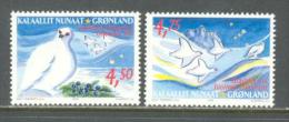 2001 GREENLAND CHRISTMAS MICHEL: 374-375 MNH ** - Nuevos