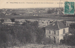 Fin D'Oise Maurecourt 78 - Panorama Pris De La Gare De Chemins De Fer - Maurecourt