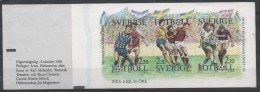 SUEDE  Carnet  N°  (1489/91 X 2 ) * *  ( Cote 8e ) 1988   Football  Soccer Fussball - Neufs