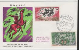 PM035/  MONACO - Todestag Von Berliotz 1969 - Storia Postale