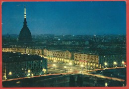 CARTOLINA VG ITALIA - TORINO Di Notte - Scorcio Panoramico - 10 X 15 - 1966 - Panoramic Views