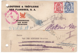 11 IX 1943 Geretourneerde Briefkaart M.b.t. Krijgsgevangenenpakket  Van Gent Naar Magdeburg-Neustadt Met Censuur - Guerra 40 – 45 (Cartas & Documentos)